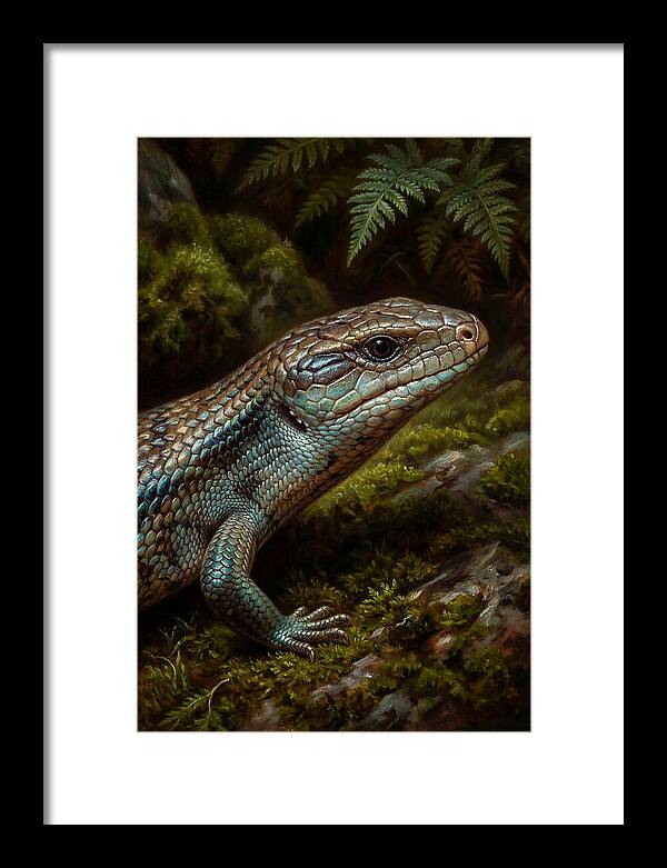 Skink Among Lush Greenery