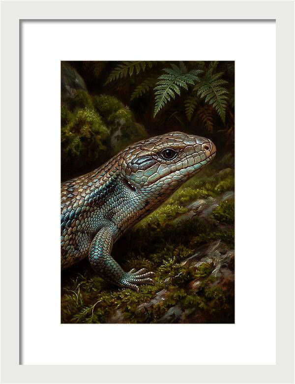 Skink Among Lush Greenery