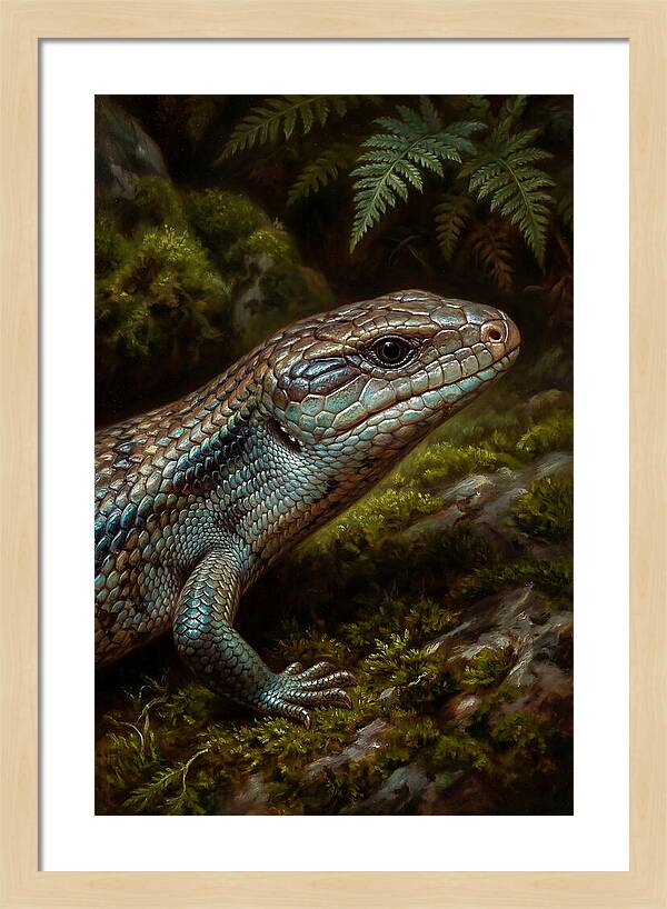 Skink Among Lush Greenery