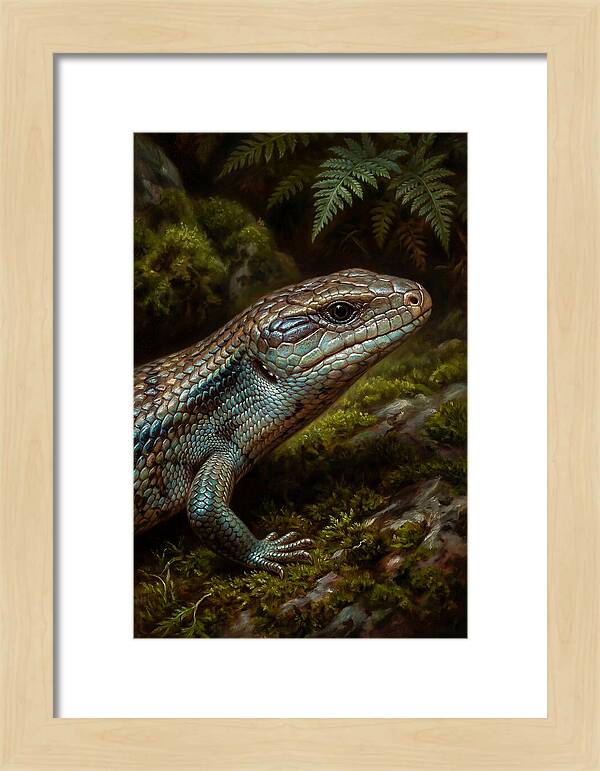 Skink Among Lush Greenery