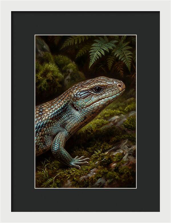 Skink Among Lush Greenery