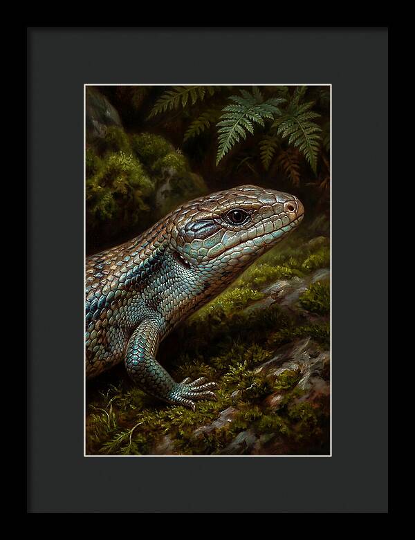 Skink Among Lush Greenery