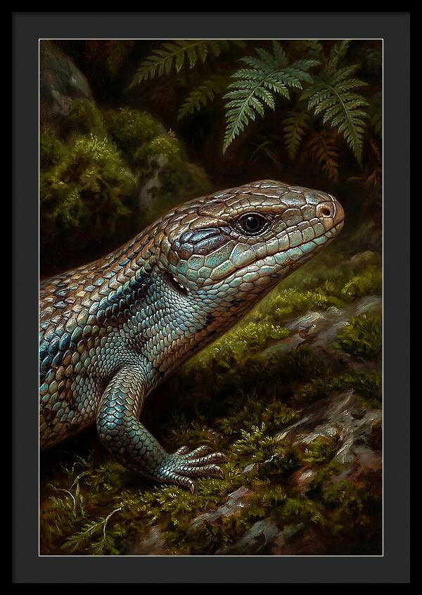 Skink Among Lush Greenery