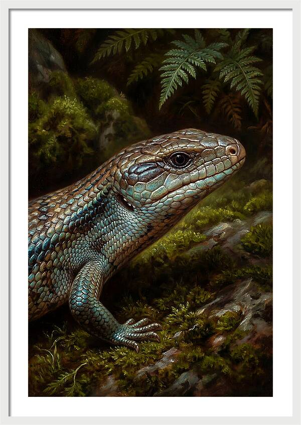 Skink Among Lush Greenery