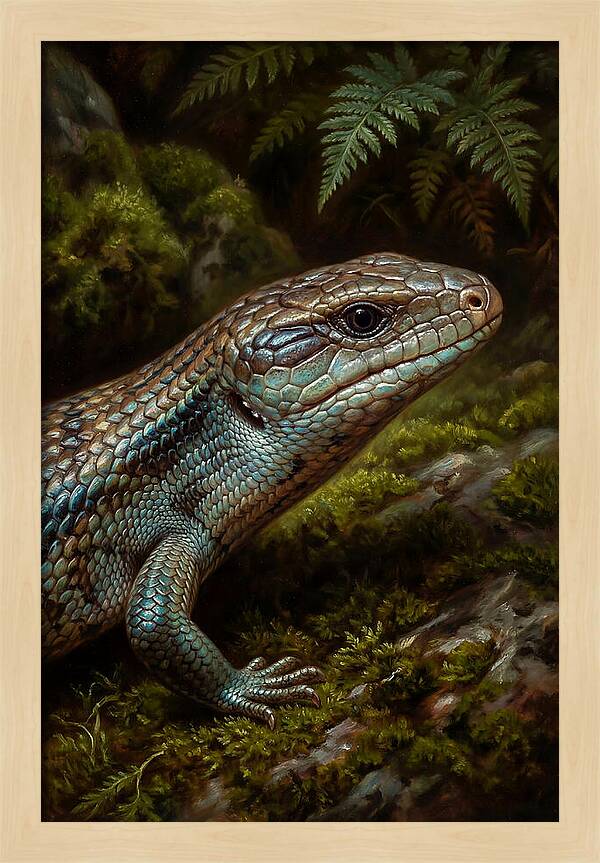Skink Among Lush Greenery