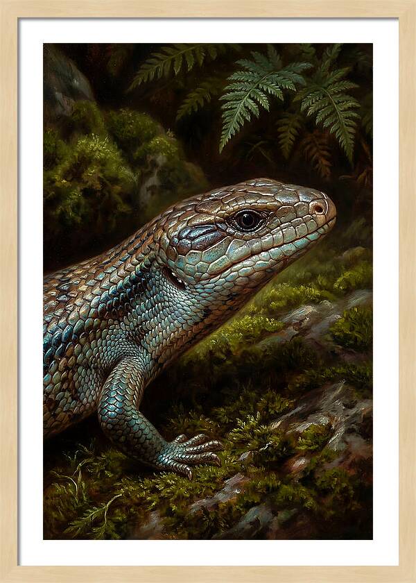 Skink Among Lush Greenery