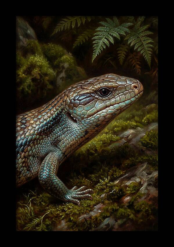 Skink Among Lush Greenery