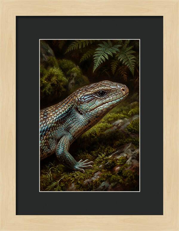 Skink Among Lush Greenery