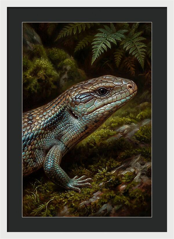 Skink Among Lush Greenery