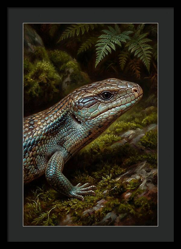 Skink Among Lush Greenery