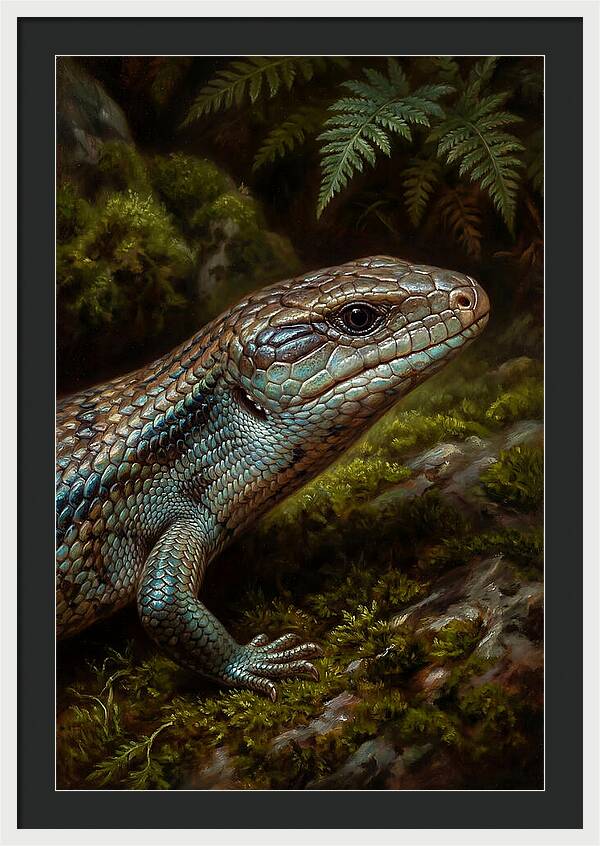 Skink Among Lush Greenery