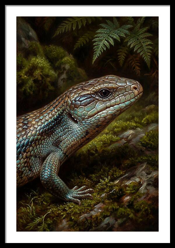 Skink Among Lush Greenery