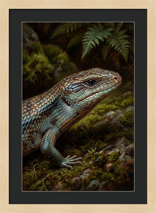 Skink Among Lush Greenery