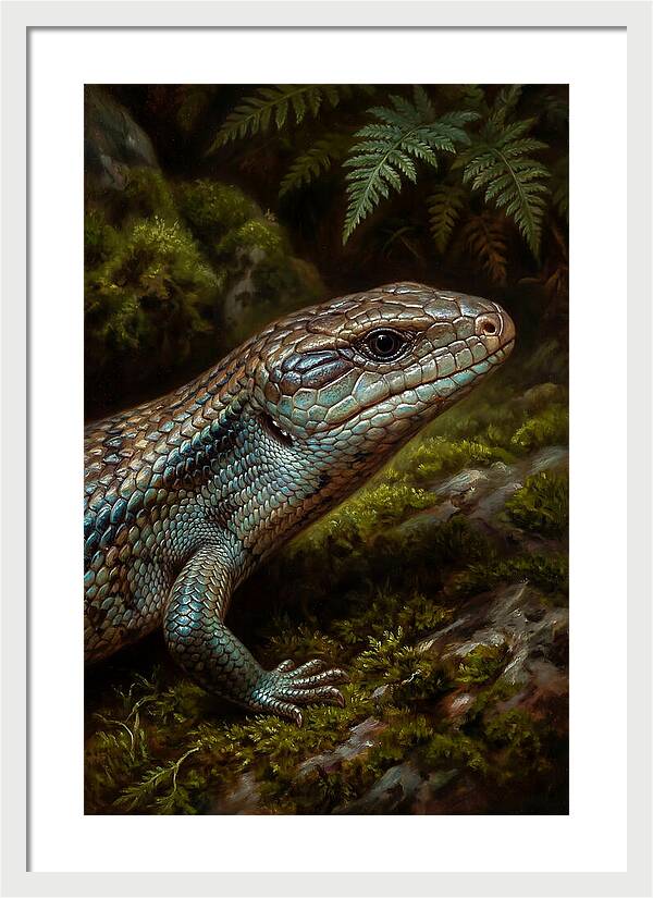 Skink Among Lush Greenery