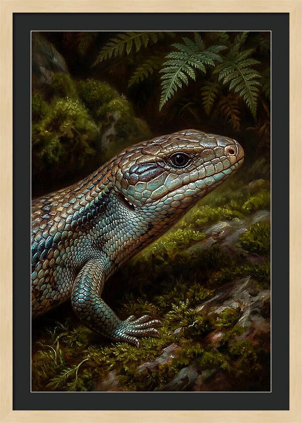 Skink Among Lush Greenery