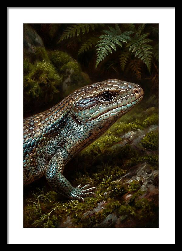 Skink Among Lush Greenery