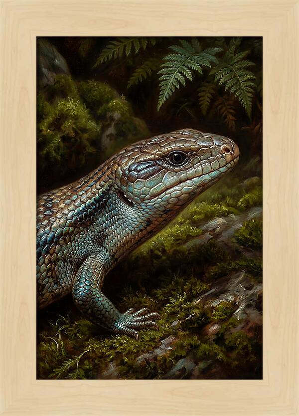 Skink Among Lush Greenery