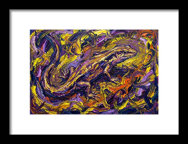 Skink In Vibrant Swirls