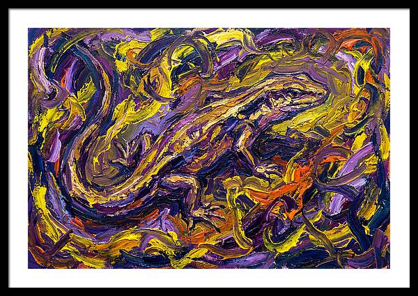 Skink In Vibrant Swirls
