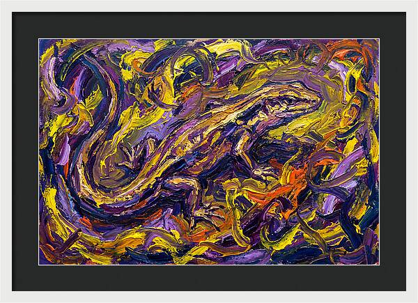 Skink In Vibrant Swirls