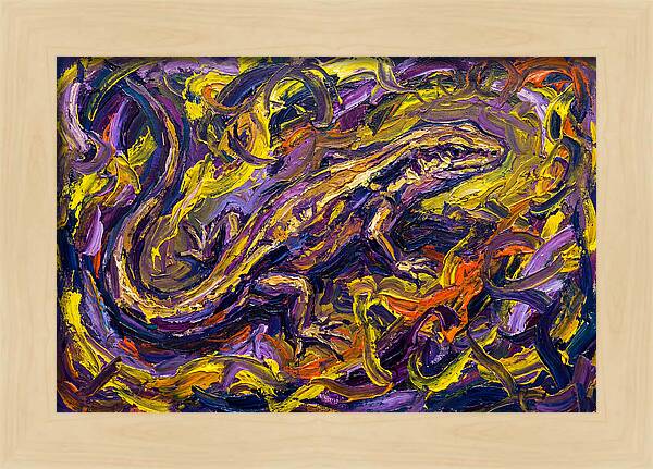 Skink In Vibrant Swirls