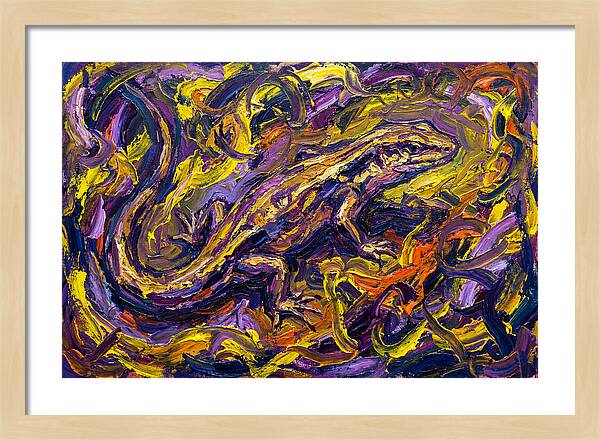 Skink In Vibrant Swirls
