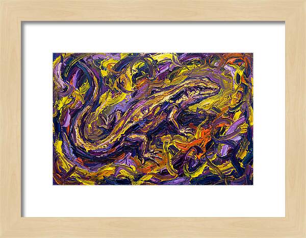 Skink In Vibrant Swirls