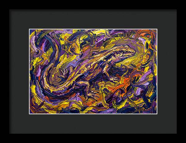 Skink In Vibrant Swirls