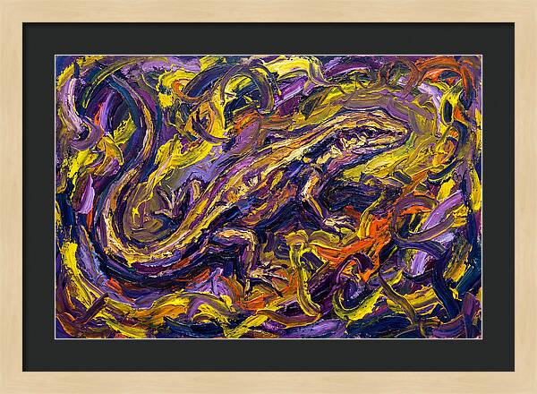 Skink In Vibrant Swirls