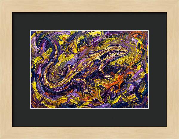 Skink In Vibrant Swirls