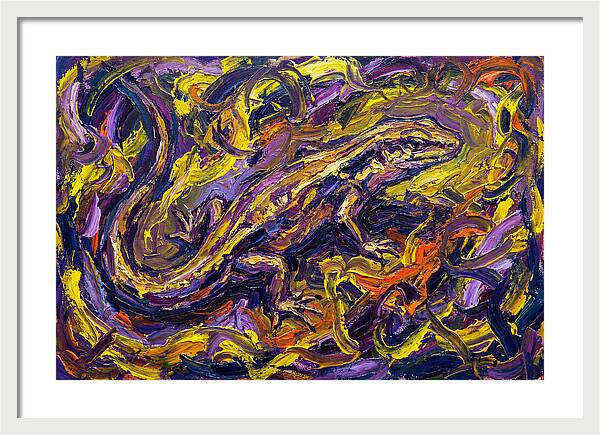 Skink In Vibrant Swirls