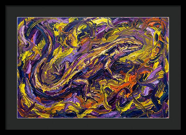 Skink In Vibrant Swirls