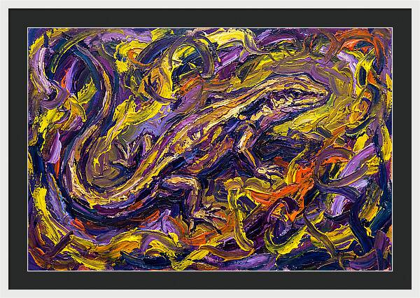 Skink In Vibrant Swirls