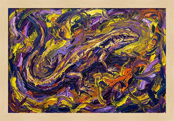 Skink In Vibrant Swirls