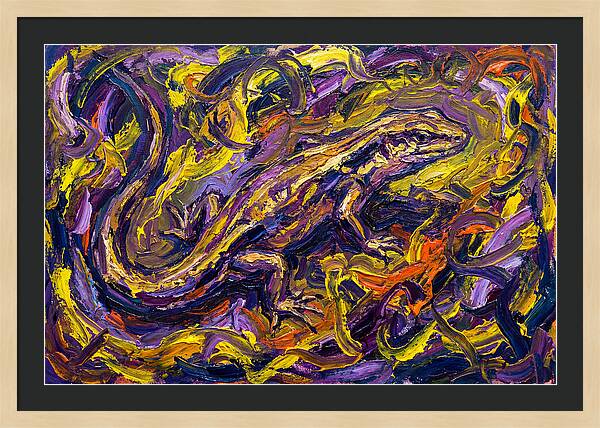 Skink In Vibrant Swirls