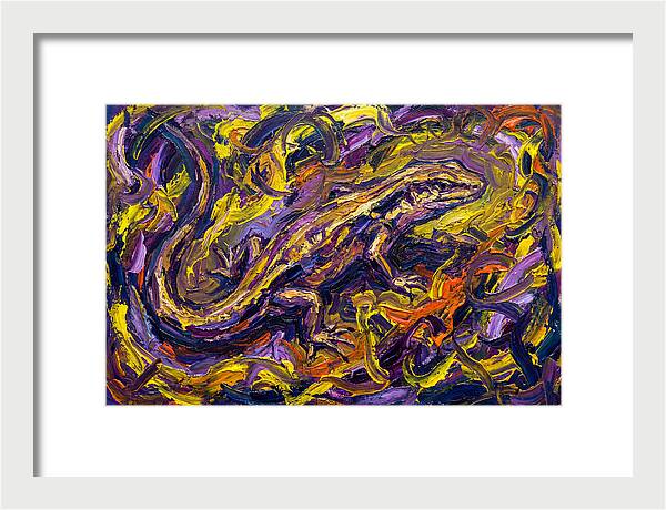 Skink In Vibrant Swirls