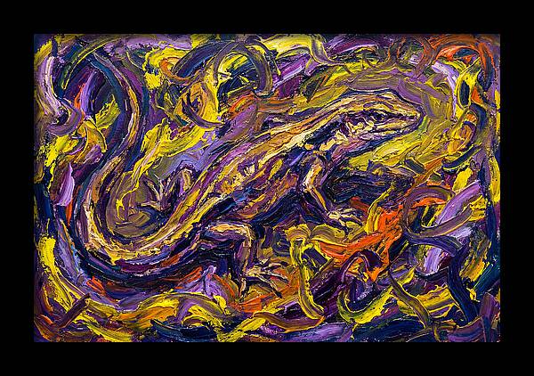 Skink In Vibrant Swirls