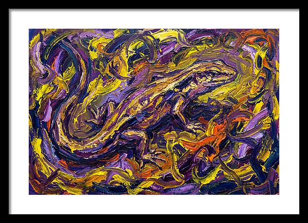 Skink In Vibrant Swirls