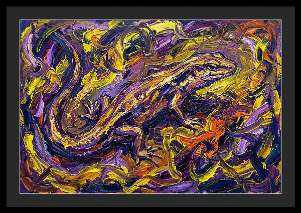 Skink In Vibrant Swirls
