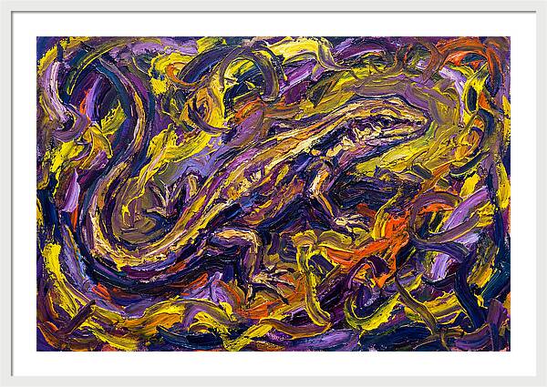 Skink In Vibrant Swirls