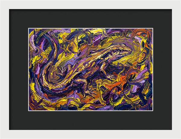 Skink In Vibrant Swirls