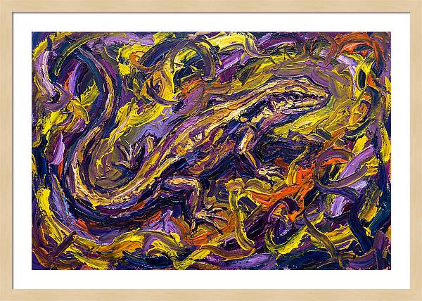 Skink In Vibrant Swirls