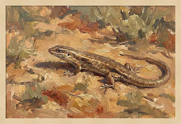 Skink On The Ground