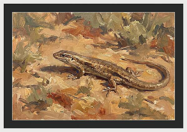 Skink On The Ground