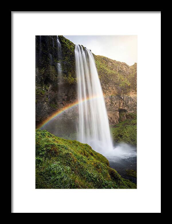 Skogafoss Waterfall At Golden Hour