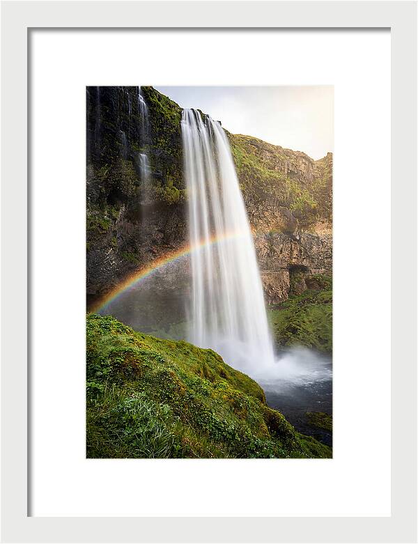 Skogafoss Waterfall At Golden Hour