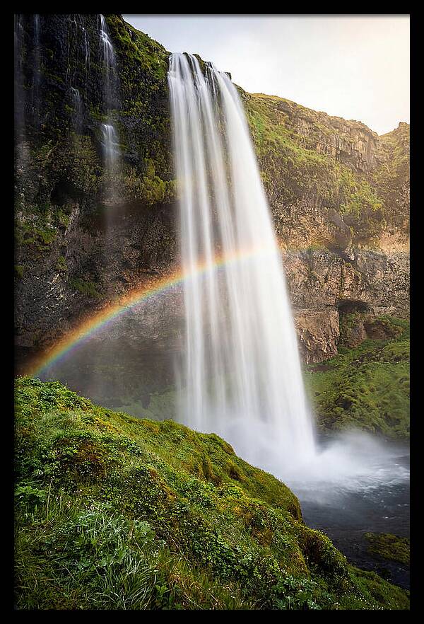 Skogafoss Waterfall At Golden Hour