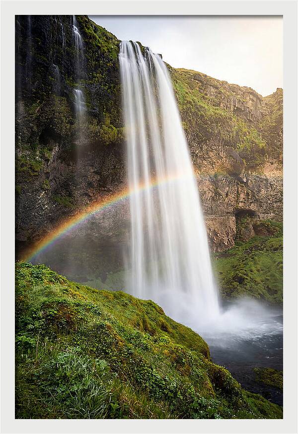 Skogafoss Waterfall At Golden Hour