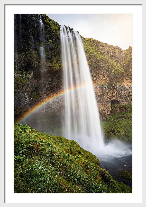 Skogafoss Waterfall At Golden Hour