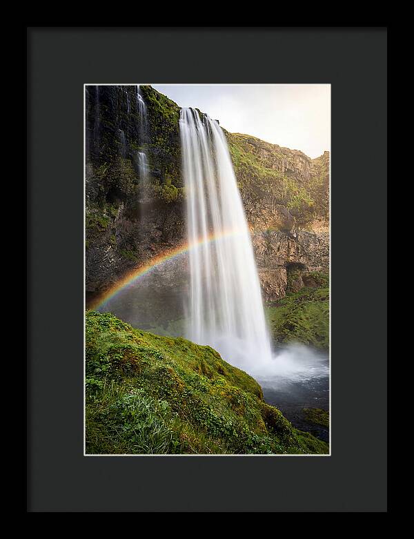 Skogafoss Waterfall At Golden Hour
